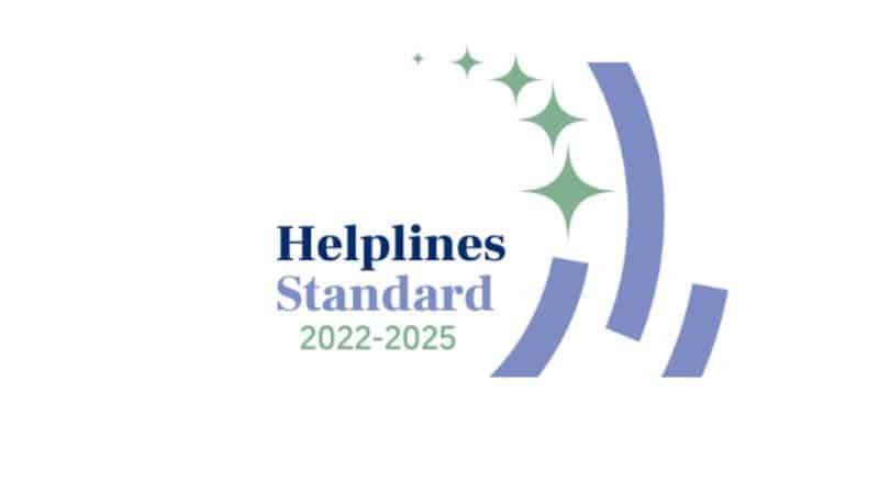 Helplines Standard Acreditation Logo 2022-2025