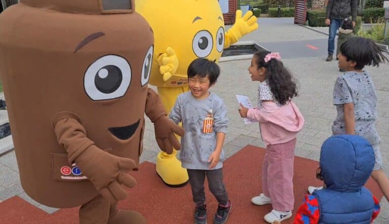 Children meet Wee and Poo in Birmingham